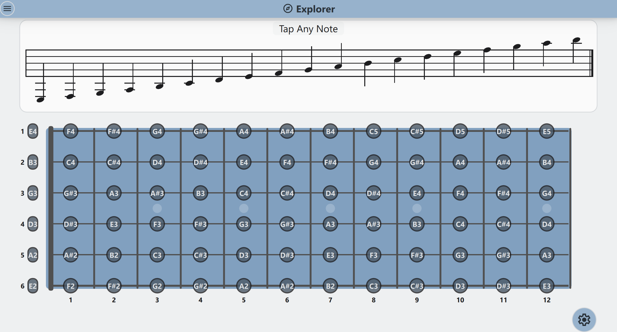 Crescendo App on iPad