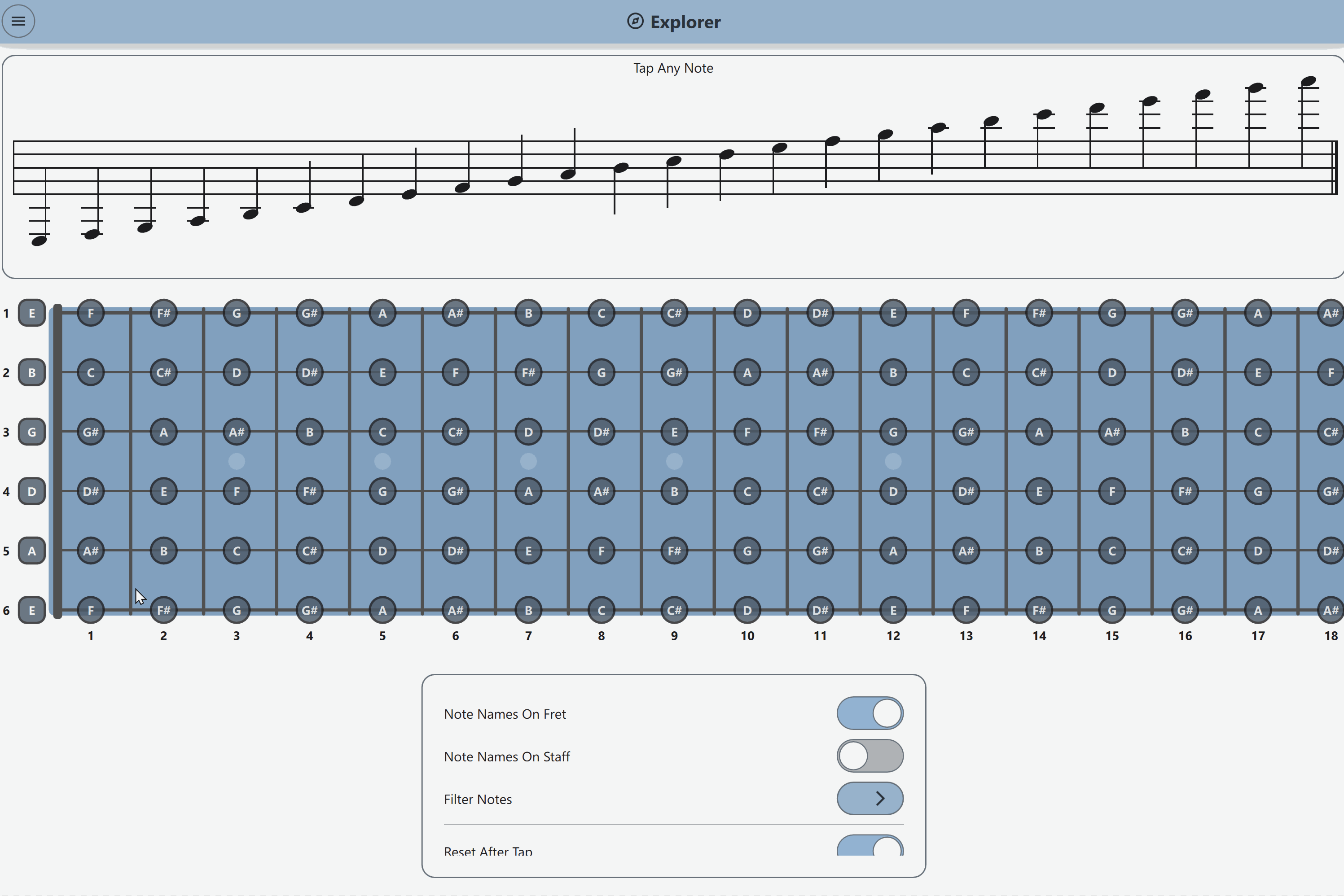 Crescendo App on iPad